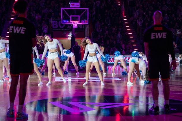 Germany 1 Bundesliga Basketball easyCredit BBL 2025 2026 Telekom Bonn vs SC RASTA Vechta 21 Matchday, 18 02 2026 Telekom Dome Bonn Baskets Danceteam of Telekom Bonn Copyright: xOrhanxHabashx