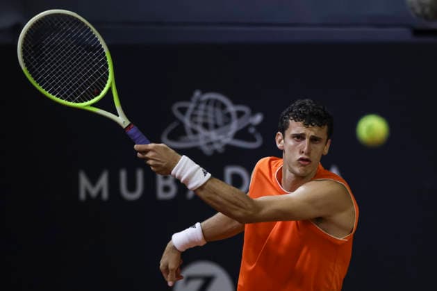 RIO DE JANEIRO (RJ), 18 02 2026- SPORTS TENNIS RIO OPEN - RIO OPEN 2026 ATP, Tennis Herren 500 - Match between Y. Hanfmann vs JM Cerundolo, held at the Jockey Club Brasileiro, Rio de Janeiro, this Wednesday (18). (Photo: Renan Areias Photo Premium SPP) (Renan Areias, Renan Areias SPP) Copyright: xRenanxAreias,xRenanxAreiasx xSPPx spp-en-ReArReAr-renan_areias_photo_premium_340603