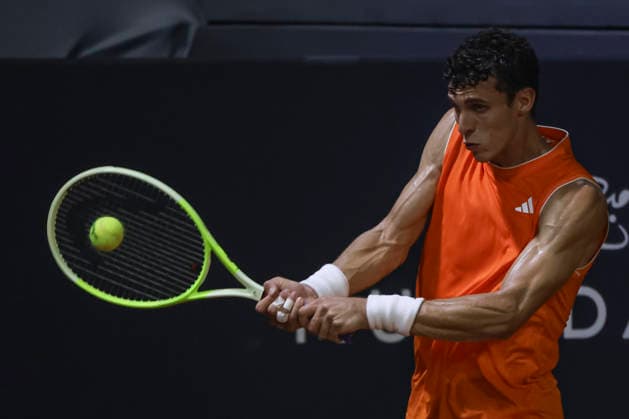 RIO DE JANEIRO (RJ), 18 02 2026- SPORTS TENNIS RIO OPEN - RIO OPEN 2026 ATP, Tennis Herren 500 - Match between Y. Hanfmann vs JM Cerundolo, held at the Jockey Club Brasileiro, Rio de Janeiro, this Wednesday (18). (Photo: Renan Areias Photo Premium SPP) (Renan Areias, Renan Areias SPP) Copyright: xRenanxAreias,xRenanxAreiasx xSPPx spp-en-ReArReAr-renan_areias_photo_premium_340604