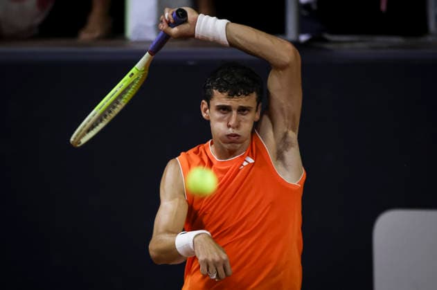 RIO DE JANEIRO (RJ), 18 02 2026- SPORTS TENNIS RIO OPEN - RIO OPEN 2026 ATP, Tennis Herren 500 - Match between Y. Hanfmann vs JM Cerundolo, held at the Jockey Club Brasileiro, Rio de Janeiro, this Wednesday (18). (Photo: Renan Areias Photo Premium SPP) (Renan Areias, Renan Areias SPP) Copyright: xRenanxAreias,xRenanxAreiasx xSPPx spp-en-ReArReAr-renan_areias_photo_premium_340601