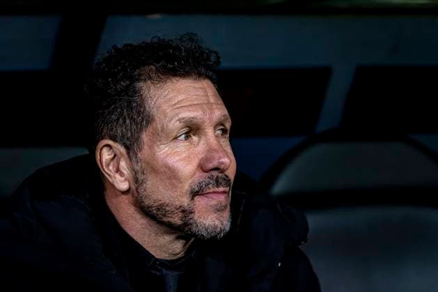 Atletico de Madrid trainer Diego Simeone, during the match Club Brugge KV vs Atletico de Madrid at the Jan Breydelstadion for the Champions League KO play offs 1st leg season 2025 2026 in BRUGGE, Belgium on 18 february 2026 Photo by Stefan Koops EYE4IMAGES DeFodi Images