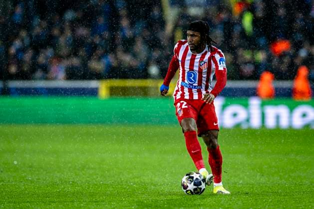 Atletico de Madrid forwarder Ademola Lookman, during the match Club Brugge KV vs Atletico de Madrid at the Jan Breydelstadion for the Champions League KO play offs 1st leg season 2025 2026 in BRUGGE, Belgium on 18 february 2026 Photo by Stefan Koops EYE4IMAGES DeFodi Images