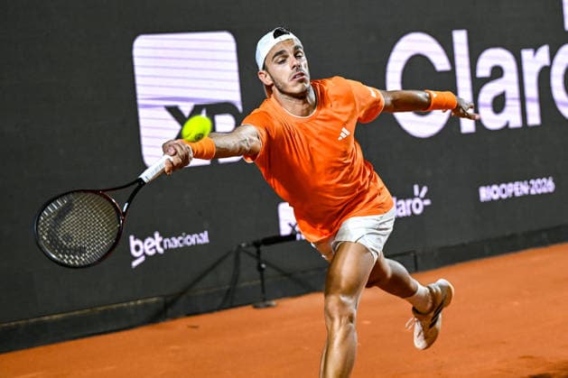 Rio Open 2026 RIO DE JANEIRO, RJ - 18.02.2026: RIO OPEN 2026 - Francisco Cerundolo competing against Thiago Agustin Tirante on the Guga Kuerten Court, during the 11th edition of the Rio Open, held at the Jockey Club Brasileiro, on the afternoon of this Wednesday (18), in Rio de Janeiro. (Photo: Celso Pupo Fotoarena) x2890953x  CelsoxPupo
