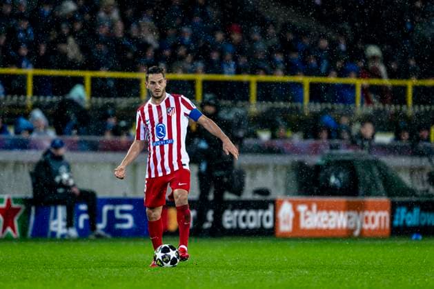 Atletico de Madrid midfielder Koke, during the match Club Brugge KV vs Atletico de Madrid at the Jan Breydelstadion for the Champions League KO play offs 1st leg season 2025 2026 in BRUGGE, Belgium on 18 february 2026 Photo by Stefan Koops EYE4IMAGES DeFodi Images