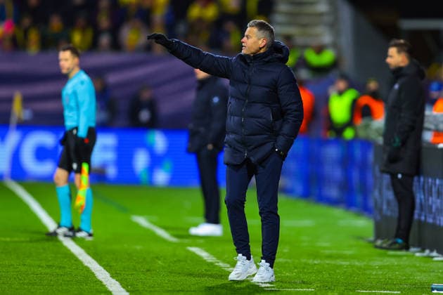 Football, Champions League 2025 2026 Bodo Glimt Inter 3 1 Bodo 20260218 Bodo Glimt s coach Kjetil Knutsen in the Champions League football match between Bodo Glimt and Inter at Aspmyra Stadium Photo Thomas Andersen NTB Bodo Norway EDITORIAL USE ONLY RESTRICTED USE FOR BETTING COMPANIES  Copyright: xThomasxAndersenx xNTBx