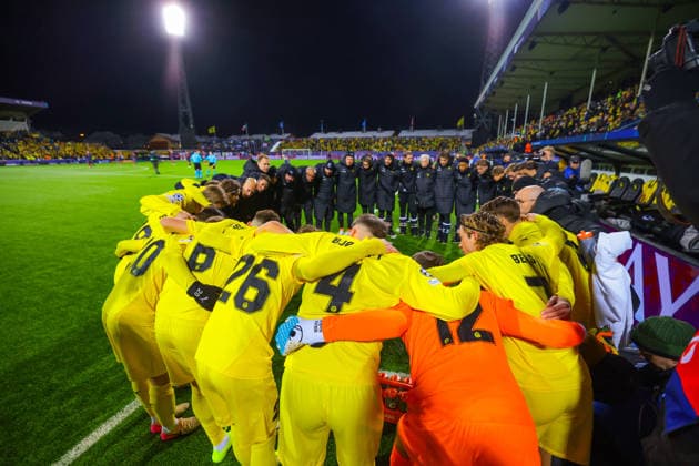 Football, Champions League 2025 2026 Bodo Glimt Inter 3 1 Bodo 20260218 Bodo Glimt before the Champions League football match between Bodo Glimt and Inter at Aspmyra stadium Photo Thomas Andersen NTB Bodo Norway EDITORIAL USE ONLY RESTRICTED USE FOR BETTING COMPANIES  Copyright: xThomasxAndersenx xNTBx