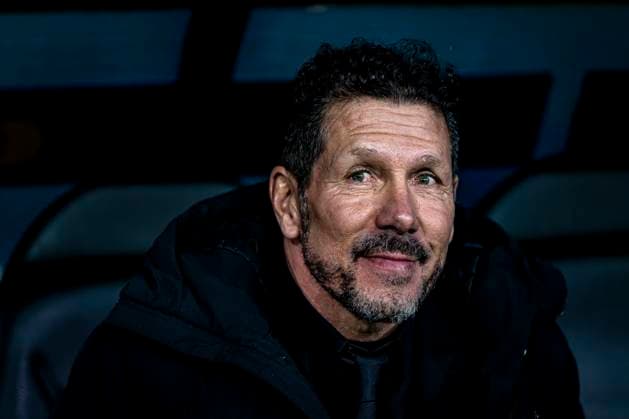 Atletico de Madrid trainer Diego Simeone, during the match Club Brugge KV vs Atletico de Madrid at the Jan Breydelstadion for the Champions League KO play offs 1st leg season 2025 2026 in BRUGGE, Belgium on 18 february 2026 Photo by Stefan Koops EYE4IMAGES DeFodi Images
