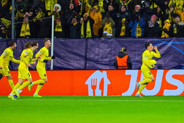 Football, Champions League 2025 2026 Bodo Glimt Inter 3 1 Bodo 20260218 Bodo Glimts Sondre Brunstad Fet scores in the Champions League football match between Bodo Glimt and Inter at Aspmyra Stadium Photo Thomas Andersen NTB Bodo Norway EDITORIAL USE ONLY RESTRICTED USE FOR BETTING COMPANIES  Copyright: xThomasxAndersenx xNTBx