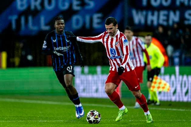 Atletico de Madrid forwarder Antoine Griezmann, during the match Club Brugge KV vs Atletico de Madrid at the Jan Breydelstadion for the Champions League KO play offs 1st leg season 2025 2026 in BRUGGE, Belgium on 18 february 2026 Photo by Stefan Koops EYE4IMAGES DeFodi Images