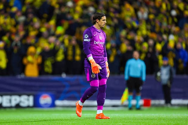 Football, Champions League 2025 2026 Bodo Glimt Inter Bodo 20260218 Inter s goalkeeper Yann Sommer in the Champions League football match between Bodo Glimt and Inter at Aspmyra Stadium Photo Thomas Andersen NTB Bodo Norway EDITORIAL USE ONLY RESTRICTED USE FOR BETTING COMPANIES  Copyright: xThomasxAndersenx xNTBx