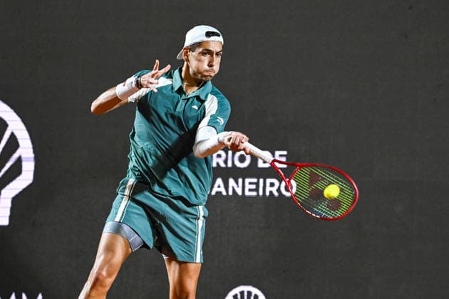 Rio Open 2026 RIO DE JANEIRO, RJ - 18.02.2026: RIO OPEN 2026 - Alejandro Tabilo in a match against Francesco Passaro on the Guga Kuerten Court, during the 11th edition of the Rio Open, held at the Jockey Club Brasileiro, on the afternoon of this Wednesday (18), in Rio de Janeiro. (Photo: Celso Pupo Fotoarena) x2890959x  CelsoxPupo