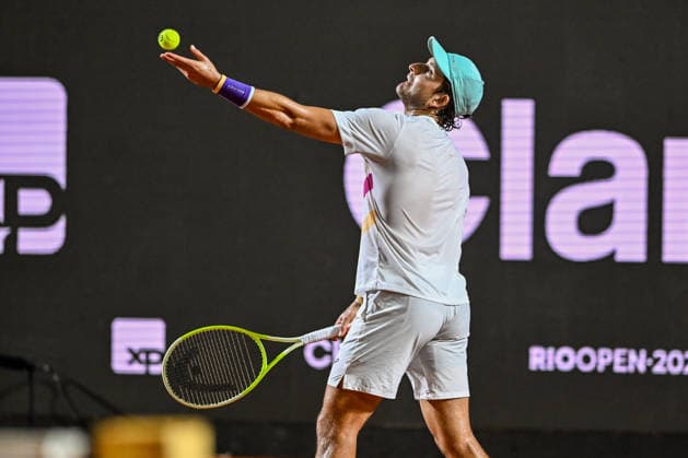 Rio Open 2026 RIO DE JANEIRO, RJ - 18.02.2026: RIO OPEN 2026 - Alejandro Tabilo in a match against Francesco Passaro on the Guga Kuerten Court, during the 11th edition of the Rio Open, held at the Jockey Club Brasileiro, on the afternoon of this Wednesday (18), in Rio de Janeiro. (Photo: Celso Pupo Fotoarena) x2890964x  CelsoxPupo