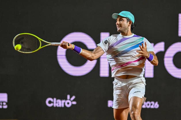 Rio Open 2026 RIO DE JANEIRO, RJ - 18.02.2026: RIO OPEN 2026 - Alejandro Tabilo in a match against Francesco Passaro on the Guga Kuerten Court, during the 11th edition of the Rio Open, held at the Jockey Club Brasileiro, on the afternoon of this Wednesday (18), in Rio de Janeiro. (Photo: Celso Pupo Fotoarena) x2890965x  CelsoxPupo