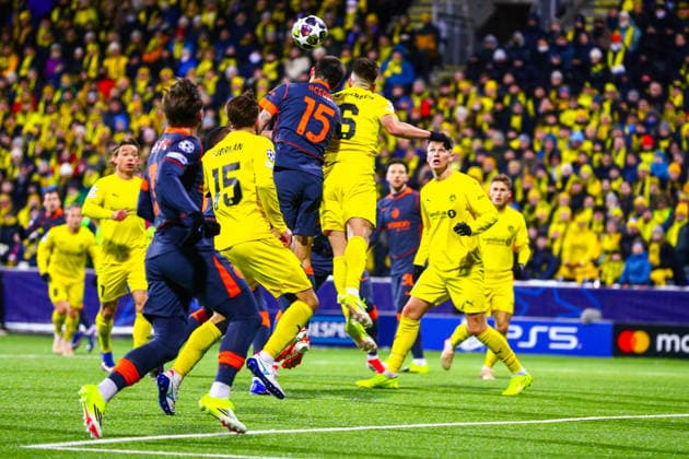 Football, Champions League 2025 2026 Bodo Glimt Inter 3 1 Bodo 20260218 Inters Francesco Acerbi and Bodo Glimts Jostein Gundersen in the Champions League football match between Bodo Glimt and Inter at Aspmyra Stadium Photo Mats Torbergsen NTB Bodo Norway EDITORIAL USE ONLY RESTRICTED USE FOR BETTING COMPANIES  Copyright: xMatsxTorbergsenx xNTBx