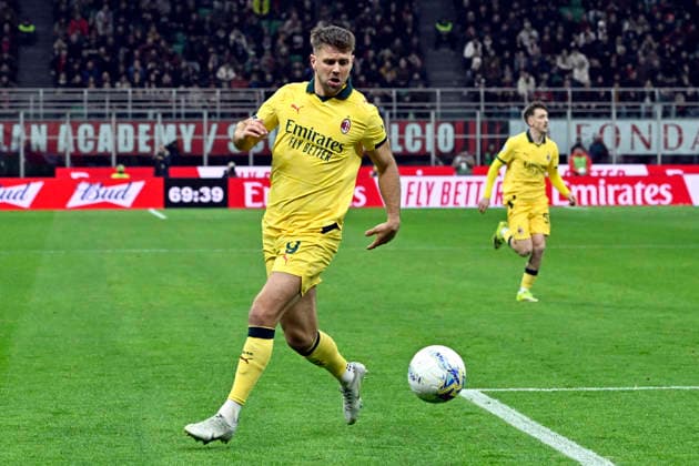 NICLAS FULLKRUG, Milan, Serie A 2025-26, Milan-Como1-1, azione, action, single shot SERIE A 2025-26 MILAN-COMO 1-1