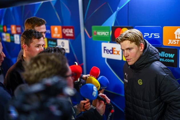 Football, Champions League 2025 2026 Bodo Glimt Inter 3 1 Bodo 20260219 BODo Glimts Jens Petter Hauge after the Champions League football match between Bodo Glimt and Inter at Aspmyra Stadium Photo Mats Torbergsen NTB Bodo Norway EDITORIAL USE ONLY RESTRICTED USE FOR BETTING COMPANIES  Copyright: xMatsxTorbergsenx xNTBx