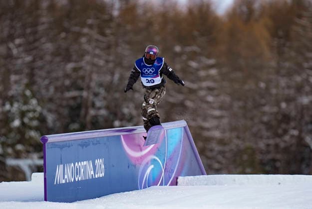 260218 -- LIVIGNO, Feb. 18, 2026 -- Yu Seungeun of South Korea competes during the snowboard women s slopestyle final at the Milan-Cortina 2026 Olympic Winter games, Winterspiele,Spiele, Summer games in Livigno, Italy, Feb. 18, 2026. MICO2026ITALY-LIVIGNO-OLYMPIC WINTER GAMES-SNOWBOARD-WOMEN S SNOWBOARD SLOPESTYLE-FINAL XiaxYifang  (MICO2026)ITALY-LIVIGNO-OLYMPIC WINTER GAMES-SNOWBOARD-WOMEN S SNOWBOARD SLOPESTYLE-FINAL IMAGO XiaxYifang  imago images 0847987070