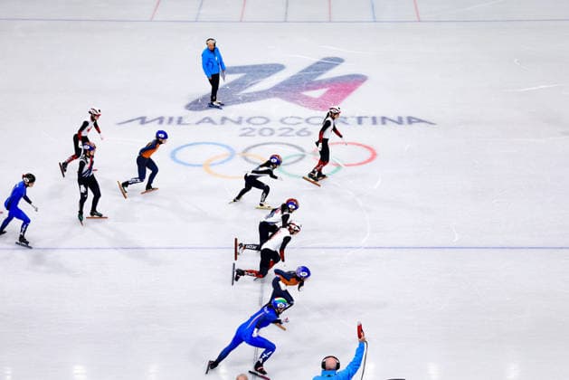 260218 -- MILAN, Feb. 18, 2026 -- Athletes compete during the short track Speed skating, Eisschnelllauf women s 3000m relay final A at the Milan-Cortina 2026 Olympic Winter games, Winterspiele,Spiele, Summer games in Milan, Italy, Feb. 18, 2026. MICO2026ITALY-MILAN-OLYMPIC WINTER GAMES-SHORT TRACK SPEED SKATING-WOMEN S 3000M RELAY-FINALS ChenxYichen  (MICO2026)ITALY-MILAN-OLYMPIC WINTER GAMES-SHORT TRACK SPEED SKATING-WOMEN S 3000M RELAY-FINALS IMAGO ChenxYichen  imago images 0847989973