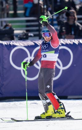 260218 -- CORTINA D AMPEZZO, Feb. 18, 2026 -- Zhang Yuying of China reacts after the alpine skiing women s slalom run 1 at the Milan-Cortina 2026 Olympic Winter games, Winterspiele,Spiele, Summer games in Cortina, Italy, Feb. 18, 2026. MICO2026ITALY-CORTINA D AMPEZZO-OLYMPIC WINTER GAMES-ALPINE SKIING-WOMEN S SLALOM FeixMaohua  (MICO2026)ITALY-CORTINA D AMPEZZO-OLYMPIC WINTER GAMES-ALPINE SKIING-WOMEN S SLALOM IMAGO FeixMaohua  imago images 0847990123