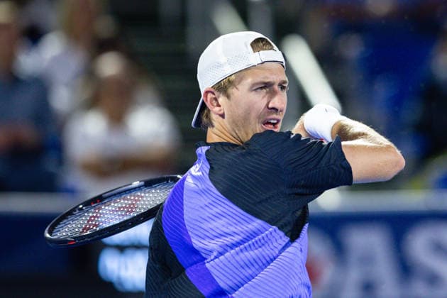2026 Delray Beach Open - Day 3 Sebastian Korda of the USA plays against Alex Michelsen of the USA during their match on Day 3 of the Delray Beach Open at the Delray Tennis Center in Delray Beach, Florida, on February 18, 2026. Delray Beach FL United States  Copyright: xMauricioxPaizx originalFilename:paiz-2026delr260218_npfBi.jpg