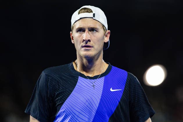 2026 Delray Beach Open - Day 3 Sebastian Korda of the USA looks to his box against Alex Michelsen of the USA during their match on Day 3 of the Delray Beach Open at the Delray Tennis Center in Delray Beach, Florida, on February 18, 2026. Delray Beach FL United States  Copyright: xMauricioxPaizx originalFilename:paiz-2026delr260218_npGxU.jpg
