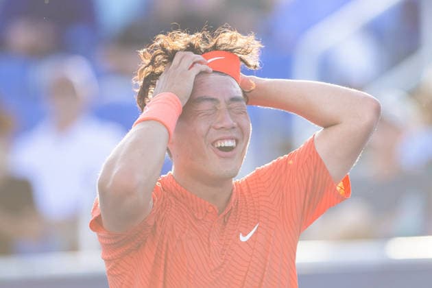 2026 Delray Beach Open - Day 3 - Coleman Wong (Hong Kong) Vs Brandon Nakashima (USA) Coleman Wong of Hong Kong reacts after defeating Brandon Nakashima of the USA during their match on Day 3 of the Delray Beach Open at the Delray Tennis Center in Delray Beach, Florida, on February 18, 2026. Delray Beach FL United States  Copyright: xMauricioxPaizx originalFilename:paiz-2026delr260218_npLTF.jpg