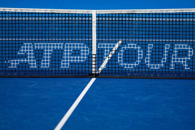 2026 Delray Beach Open - Day 3 - Coleman Wong (Hong Kong) Vs Brandon Nakashima (USA) The ATP, Tennis Herren Tour tennis net stands on Day 3 of the Delray Beach Open at the Delray Tennis Center in Delray Beach, Florida, on February 18, 2026. Delray Beach FL United States  Copyright: xMauricioxPaizx originalFilename:paiz-2026delr260218_nptsE.jpg