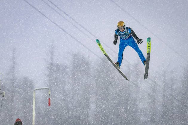 OLYMPICS - Winter Olympic Games, Olympische Spiele, Olympia, OS Milano Cortina 2026 PREDAZZO,ITALY,19.FEB.26 - OLYMPICS, NORDIC SKIING, NORDIC COMBINED, Ski jumping, Skispringen, Ski, nordisch - Winter Olympic Games Milano Cortina 2026, team sprint, large hill. Image shows Ilkka Herola (FIN).  GEPAxpictures xMatthiasxTrinkl