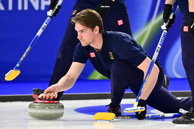 CORTINA, ITALY 20260219 during the men s group stage match, round 12, between Sweden and the Czech Republic in the Olympic curling in Cortina. *** The image is included in the SPORTS PACKAGE. For others PAYMENT IMAGE *** CORTINA ITALY x10030x *** CORTINA, ITALY 20260219 during the men s group stage match, round 12, between Sweden and the Czech Republic in the Olympic curling in Cortina The image is included in the SPORTS PACKAGE For others PAYMENT IMAGE CORTINA ITALY x10030x  Copyright: xJonasxEkströmer TTx 2026 OLYMPICS MEN S CURLING SWEDEN-CZECH REPUBLIC