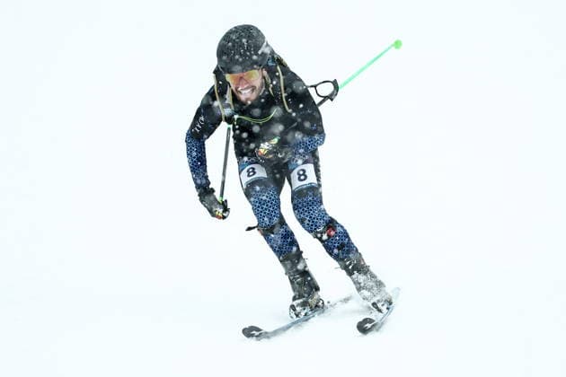 ITALY, LOMBARDY - FEBRUARY 19, 2026: Nikita Filippov of Russia competes in the men s ski mountaineering sprint heats during the 2026 Winter Olympic Games, Olympische Spiele, Olympia, OS on the Stelvio slope of the Bormio Ski Resort in Bormio, Province of Sondrio. Mikhail Tereshchenko TASS  88936610