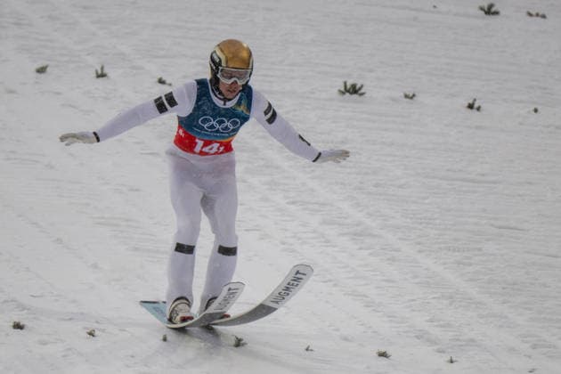 OLYMPICS - Winter Olympic Games, Olympische Spiele, Olympia, OS Milano Cortina 2026 PREDAZZO,ITALY,19.FEB.26 - OLYMPICS, NORDIC SKIING, NORDIC COMBINED, Ski jumping, Skispringen, Ski, nordisch - Winter Olympic Games Milano Cortina 2026, team sprint, large hill. Image shows Stefan Rettenegger (AUT).  GEPAxpictures xOliverxLerch