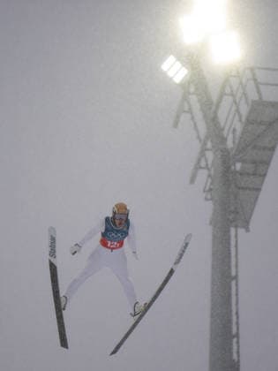 OLYMPICS - Winter Olympic Games, Olympische Spiele, Olympia, OS Milano Cortina 2026 PREDAZZO,ITALY,19.FEB.26 - OLYMPICS, NORDIC SKIING, NORDIC COMBINED, Ski jumping, Skispringen, Ski, nordisch - Winter Olympic Games Milano Cortina 2026, team sprint, large hill. Image shows Andreas Skoglund (NOR).  GEPAxpictures xOliverxLerch