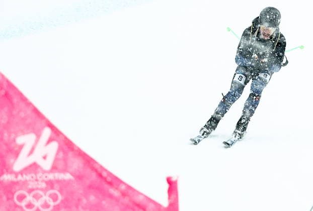 ITALY, LOMBARDY - FEBRUARY 19, 2026: Nikita Filippov of Russia competes in the men s ski mountaineering sprint heats during the 2026 Winter Olympic Games, Olympische Spiele, Olympia, OS on the Stelvio slope of the Bormio Ski Resort in Bormio, Province of Sondrio 2026 Winter Olympics: Ski Mountaineering  - ZUMAt113 20260219_zaa_t113_078 Copyright: xMikhailxTereshchenkox