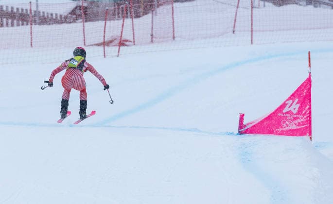 OLYMPICS - Winter Olympic Games, Olympische Spiele, Olympia, OS Milano Cortina 2026 BORMIO,ITALY,19.FEB.26 - OLYMPICS, SKI MOUNTAINEERING - Winter Olympic Games Milano Cortina 2026, sprint race. Image shows Johanna Hiemer (AUT).  GEPAxpictures xHaraldxSteiner