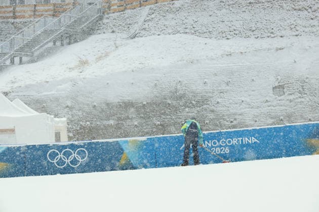 General view, FEBRUARY 19, 2026 - Nordic Combined : Team Sprint during the Milano Cortina 2026 Olympic Winter games, Winterspiele,Spiele, Summer games at Predazzo Ski jumping, Skispringen, Ski, nordisch Stadium in Predazzo, Italy. Noxthirdxpartyxsales  aflo_320463621