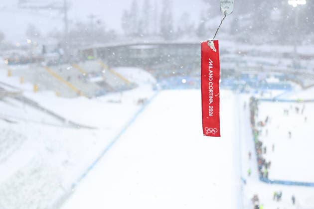 General view, FEBRUARY 19, 2026 - Nordic Combined : Team Sprint during the Milano Cortina 2026 Olympic Winter games, Winterspiele,Spiele, Summer games at Predazzo Ski jumping, Skispringen, Ski, nordisch Stadium in Predazzo, Italy. Noxthirdxpartyxsales  aflo_320463743