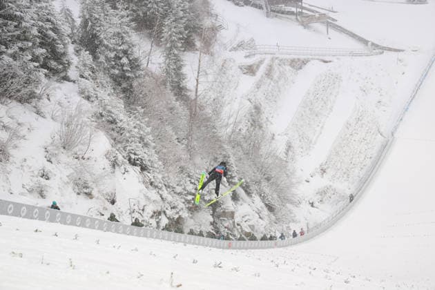 Akito Watabe (JPN), FEBRUARY 19, 2026 - Nordic Combined : Team Sprint during the Milano Cortina 2026 Olympic Winter games, Winterspiele,Spiele, Summer games at Predazzo Ski jumping, Skispringen, Ski, nordisch Stadium in Predazzo, Italy. Noxthirdxpartyxsales  aflo_320463821