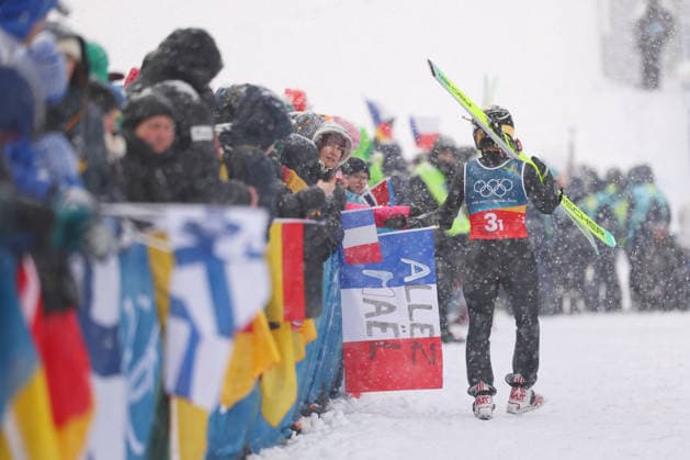 ZHAO Zihe (CHN), FEBRUARY 19, 2026 - Nordic Combined : Team Sprint during the Milano Cortina 2026 Olympic Winter games, Winterspiele,Spiele, Summer games at Predazzo Ski jumping, Skispringen, Ski, nordisch Stadium in Predazzo, Italy. Noxthirdxpartyxsales  aflo_320464002