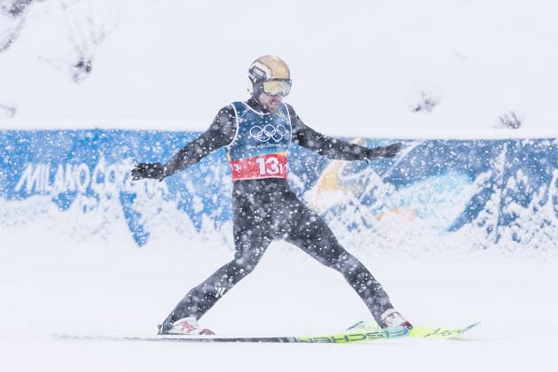 PREDAZZO, ITALY - FEBRUARY 19: Johannes Rydzek (Germany) during the Nordic Combined Team Sprint at the Milano Cortina 2026 Olympics at Predazzo Ski jumping, Skispringen, Ski, nordisch Stadium on day 13 of the Milano Cortina 2026 Olympics on February 19, 2026 in Predazzo, Italy. Editorial use only. Italy Copyright: xSteffiexWunderlx