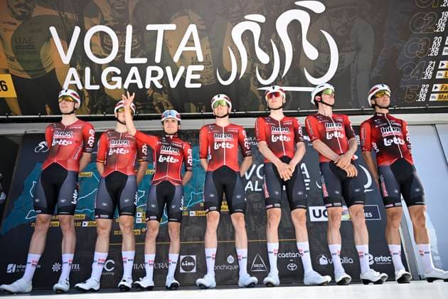 Volta Algarve 2026 Stage 2 FOIA (MONCHIQUE), PORTUGAL - FEBRUARY 19 : team Lotto Intermarche with Widar Jarno (BEL) of Lotto Intermarche during stage 2 of the 52th edition of Volta Algarve an UCI ProSeries 2.Pro cycling road race stage for Men Elite of 147.2 km with start in Portimao and finish in Foia (Monchique) on February 19, 2026 in Foia (Monchique), Portugal, 19 02 2026 ( Motordriver Guy De Vuyst - Foia (Monchique) Portugal  Copyright: xNicoxVereeckenx