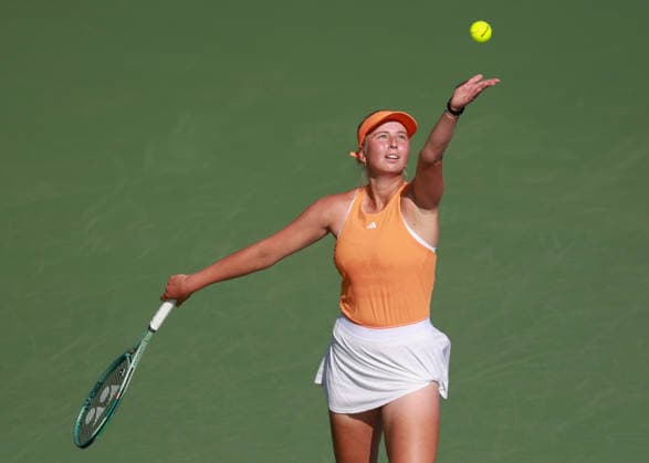 Clara Tauson, Dubai Duty Free Tennis Championships, Dubai, U A E , Copyright: xJuergenxHasenkopfx