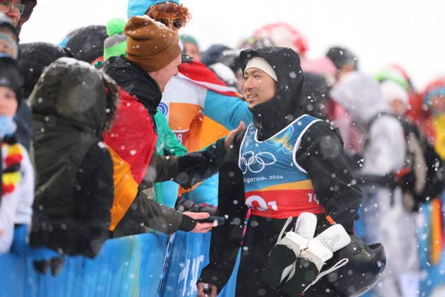 Akito Watabe (JPN), FEBRUARY 19, 2026 - Nordic Combined : Team Sprint during the Milano Cortina 2026 Olympic Winter games, Winterspiele,Spiele, Summer games at Predazzo Ski jumping, Skispringen, Ski, nordisch Stadium in Predazzo, Italy. Noxthirdxpartyxsales  aflo_320464064