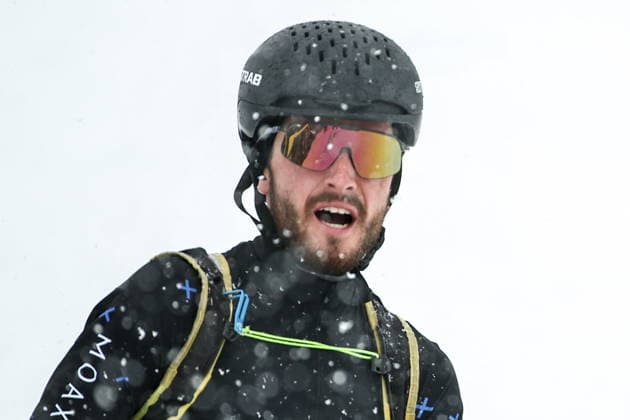 ITALY, LOMBARDY - FEBRUARY 19, 2026: Nikita Filippov of Russia competes in the men s ski mountaineering sprint semifinals during the 2026 Winter Olympic Games, Olympische Spiele, Olympia, OS on the Stelvio slope of the Bormio Ski Resort in Bormio, Province of Sondrio. Mikhail Tereshchenko TASS  88944128