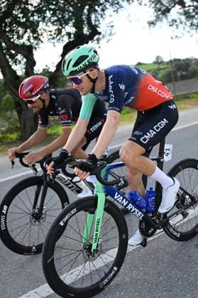 Volta Algarve 2026 Stage 2 FOIA (MONCHIQUE), PORTUGAL - FEBRUARY 19 : Seixas Paul (FRA) of Decathlon CMA CGM Team and Alaphilippe Julian (FRA) of Tudor Pro Cycling Team during stage 2 of the 52th edition of Volta Algarve an UCI ProSeries 2.Pro cycling road race stage for Men Elite of 147.2 km with start in Portimao and finish in Foia (Monchique) on February 19, 2026 in Foia (Monchique), Portugal, 19 02 2026 ( Motordriver Guy De Vuyst - Foia (Monchique) Portugal  Copyright: xNicoxVereeckenx