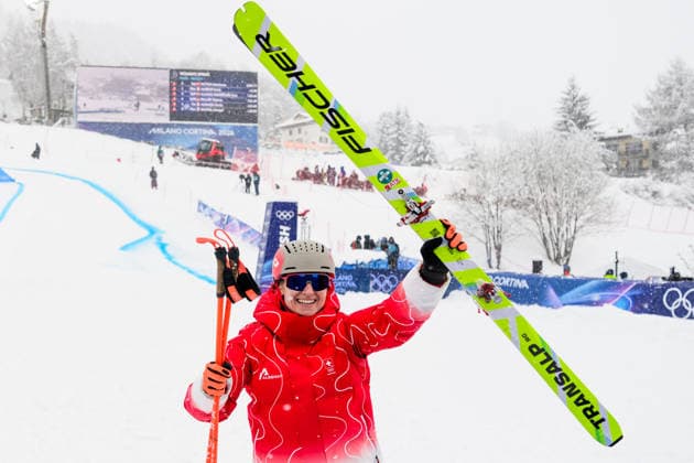 260219 Marianne Fatton of Switzerland celebrates first place in women s ski mountaineering sprint final during day 13 of the 2026 Winter Olympics on February 19, 2026 in Bormio. Photo: Vegard Grott BILDBYRAN kod VG VG0887 bbeng Olympic Games, Olympische Spiele, Olympia, OS olympics winter olympics os ol olympiska spel vinter-os olympiske leker milano cortina 2026 milan cortina 2026 milano cortina 2026 olympic games milano cortina 2026 winter olympic games milano cortina-os milano cortina-ol vinter-ol ski mountaineering skimo randonee randonnÃ e jubel *** 260219 Marianne Fatton of Switzerland celebrates first place in women s ski mountaineering sprint final during day 13 of the 2026 Winter Olympics on February 19, 2026 in Bormio Photo Vegard Grott BILDBYRAN code VG VG0887 bbeng olympic games olympics winter olympics os ol olympic games winter os olympic games milano cortina 2026 milan cortina 2026 milano cortina 2026 olympic games milano cortina 2026 winter olympic games milano cortina os milano cortina ol winter ol ski mountaineering skimo randonee randonnÃ e jubel  Copyright: VEGARDxGRoTT BB260219VG044
