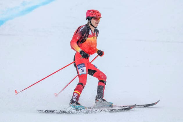 OLYMPICS - Winter Olympic Games, Olympische Spiele, Olympia, OS Milano Cortina 2026 BORMIO,ITALY,19.FEB.26 - OLYMPICS, SKI MOUNTAINEERING - Winter Olympic Games Milano Cortina 2026, sprint race. Image shows Ana Alonso Rodriguez (ESP).  GEPAxpictures xHaraldxSteiner