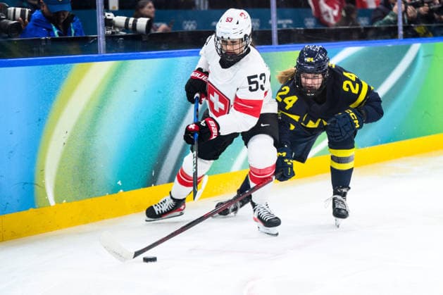 Milano Cortina 2026, ice hockey, women, match for 3rd place, Switzerland - Sweden
