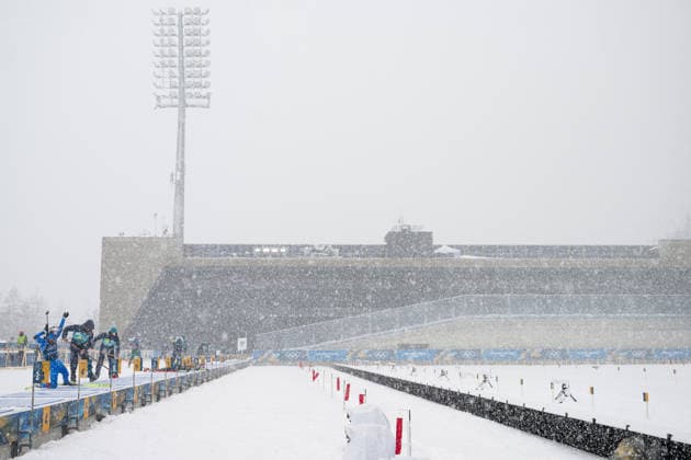 260219 General view of the shooting range at a biathlon training session during day 13 of the 2026 Winter Olympics on February 19, 2026 in Anterselva. Photo: Mathias Bergeld BILDBYRAN kod MB MB1338 skidskytte biathlon skiskyting Olympic Games, Olympische Spiele, Olympia, OS olympics winter olympics os ol olympiska spel vinter-os olympiske leker milano cortina 2026 milan cortina 2026 milano cortina 2026 olympic games milano cortina 2026 winter olympic games milano cortina-os milano cortina-ol vinter-ol 13 bbeng träning training genre arena *** 260219 General view of the shooting range at a biathlon training session during day 13 of the 2026 Winter Olympics on February 19, 2026 in Anterselva Photo Mathias Bergeld BILDBYRAN code MB MB1338 biathlon biathlon olympic games olympics olympics winter olympics os ol olympic games winter os olympic games milano cortina 2026 milan cortina 2026 milano cortina 2026 olympic games milano cortina 2026 winter olympic games milano cortina os milano cortina ol winter ol 13 bbeng training training genre arena  Copyright: MATHIASxBERGELD BB260219MB013