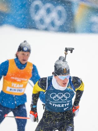 260219 Martin Ponsilouma of Sweden at a biathlon training session during day 13 of the 2026 Winter Olympics on February 19, 2026 in Anterselva. Photo: Mathias Bergeld BILDBYRAN kod MB MB1338 skidskytte biathlon skiskyting Olympic Games, Olympische Spiele, Olympia, OS olympics winter olympics os ol olympiska spel vinter-os olympiske leker milano cortina 2026 milan cortina 2026 milano cortina 2026 olympic games milano cortina 2026 winter olympic games milano cortina-os milano cortina-ol vinter-ol 13 bbeng träning training sweden sverige *** 260219 Martin Ponsilouma of Sweden at a biathlon training session during day 13 of the 2026 Winter Olympics on February 19, 2026 in Anterselva Photo Mathias Bergeld BILDBYRAN code MB MB1338 biathlon biathlon olympic games olympics olympics winter olympics os ol olympiska spel vinter os olympiske leker milano cortina 2026 milan cortina 2026 milano cortina 2026 olympic games milano cortina 2026 winter olympic games milano cortina os milano cortina ol vinter ol 13 bbeng träning training sweden sverige  Copyright: MATHIASxBERGELD BB260219MB024