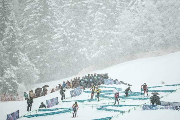 ITALY, LOMBARDY - FEBRUARY 19, 2026: The men s ski mountaineering sprint semifinals take place during the 2026 Winter Olympic Games, Olympische Spiele, Olympia, OS on the Stelvio slope of the Bormio Ski Resort in Bormio, Province of Sondrio 2026 Winter Olympics: Ski Mountaineering  - ZUMAt113 20260219_zaa_t113_233 Copyright: xMikhailxTereshchenkox